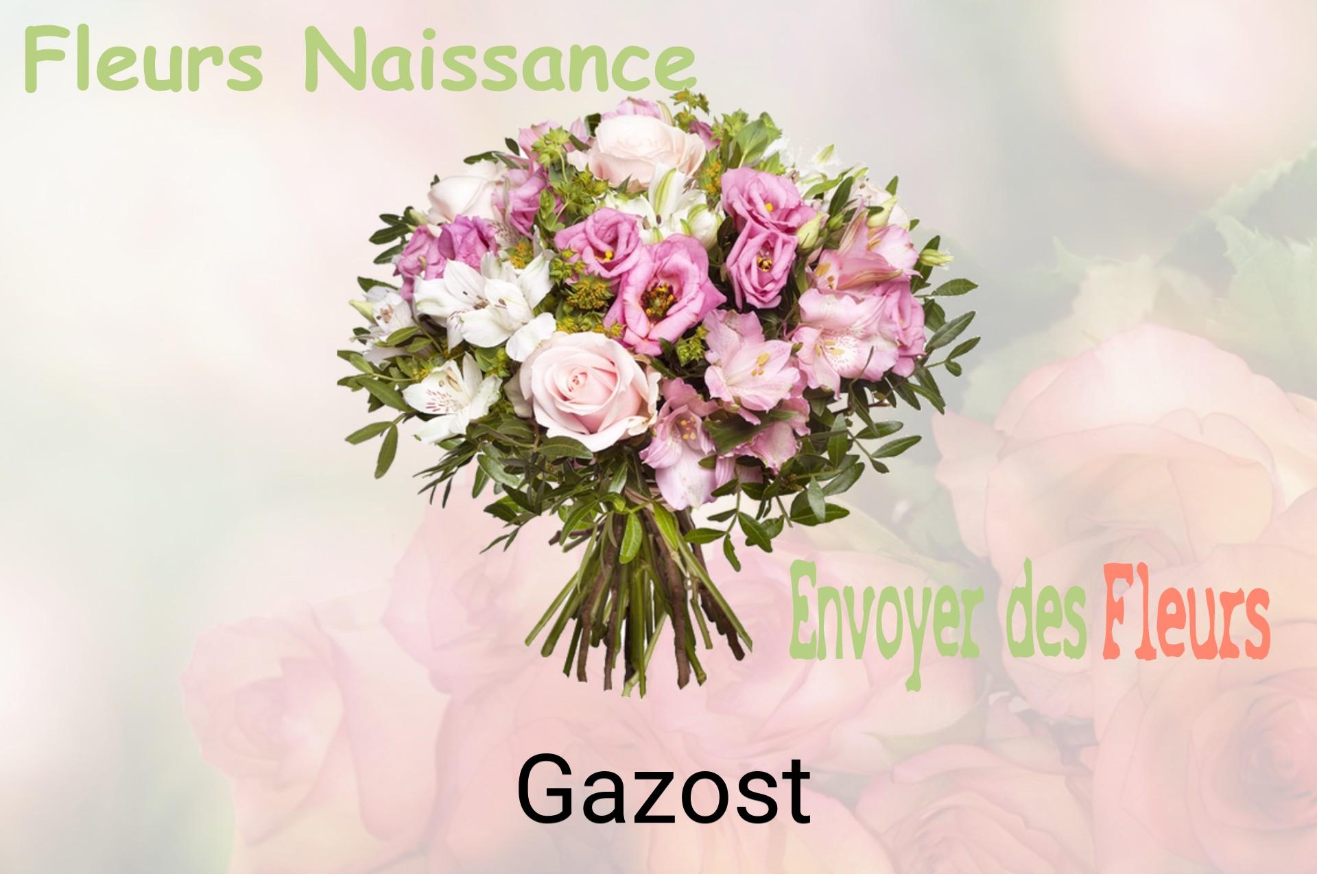 Bouquet de fleurs de naissance livré à Gazost